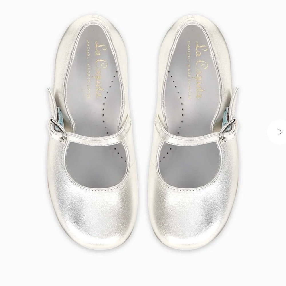 Chic Silver Mary Jane Dress Shoes for Girls